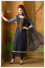 Load image into Gallery viewer, Black Indian Pakistani Bollywood Designer Georgette Salwar Kameez Ethnic Wear - Ethnicyug