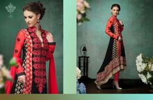 Load image into Gallery viewer, Black & Red Indian Pakistani Bollywood Designer Georgette Salwar Kameez Ethnic Party Wear - Ethnicyug