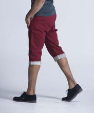 Load image into Gallery viewer, Oririn Linen Capris - Burgundy - Men Shorts - yz-buyer.myshopify.com