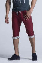 Load image into Gallery viewer, Oririn Linen Capris - Burgundy - Men Shorts - yz-buyer.myshopify.com