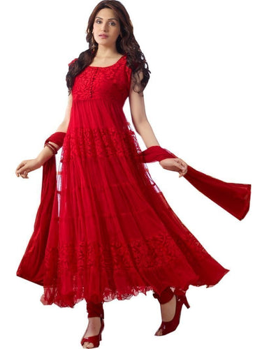 Narmada Fashion Red Semi stitched salwar suit u00f8u00e5 u00e5