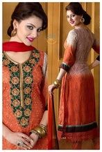 Load image into Gallery viewer, Orange Indian Pakistani Bollywood Designer Georgette Salwar Kameez Ethnic Wear u00f8u00e5 u00e5
