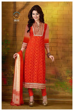 Load image into Gallery viewer, Orange Indian Pakistani Bollywood Designer Georgette Salwar Kameez Ethnic Wear u00f8u00e5 u00e5
