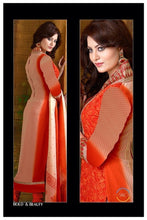 Load image into Gallery viewer, Orange Indian Pakistani Bollywood Designer Georgette Salwar Kameez Ethnic Wear u00f8u00e5 u00e5
