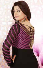 Load image into Gallery viewer, Black &amp; Purple Indian Pakistani Bollywood Designer Georgette Salwar Kameez Ethnic Wear - Ethnicyug
