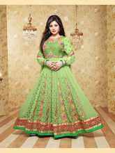 Load image into Gallery viewer, Green Indian Pakistani Bollywood Designer Georgette Salwar Kameez Ethnic Wear u00f8u00e5 u00e5
