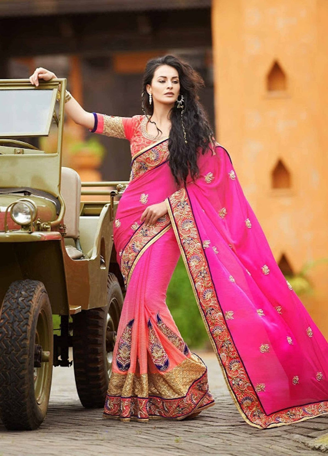 Pink Color Silk Saree u00f8u00e5 u00e5