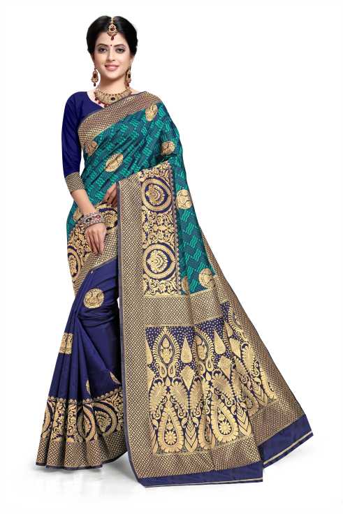 AA3 Woven Kanjivaram Art Silk Saree